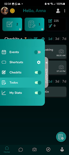 mobile phone template form with slide
